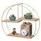 Vintiquewise Modern Decorative Wall Shelf - Stylish Multi-Functional Metal Display for Entryways, Bathrooms, Bedrooms, Living Rooms, and Offices